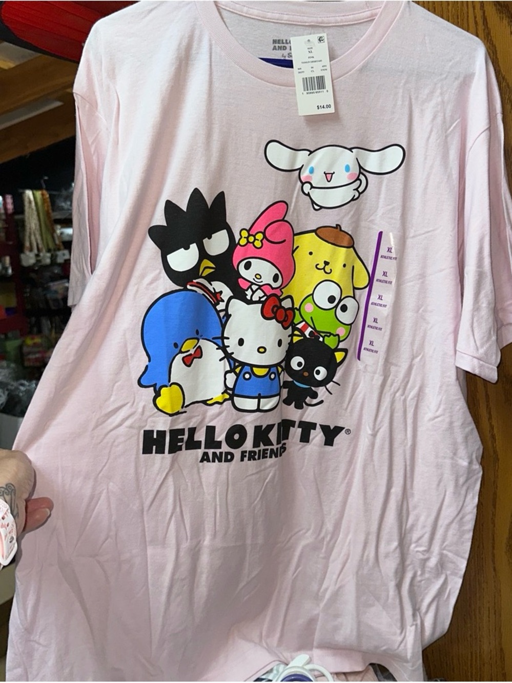 XL Women’s Sanrio Hello Kitty & Friends Pink Graphic Tee
